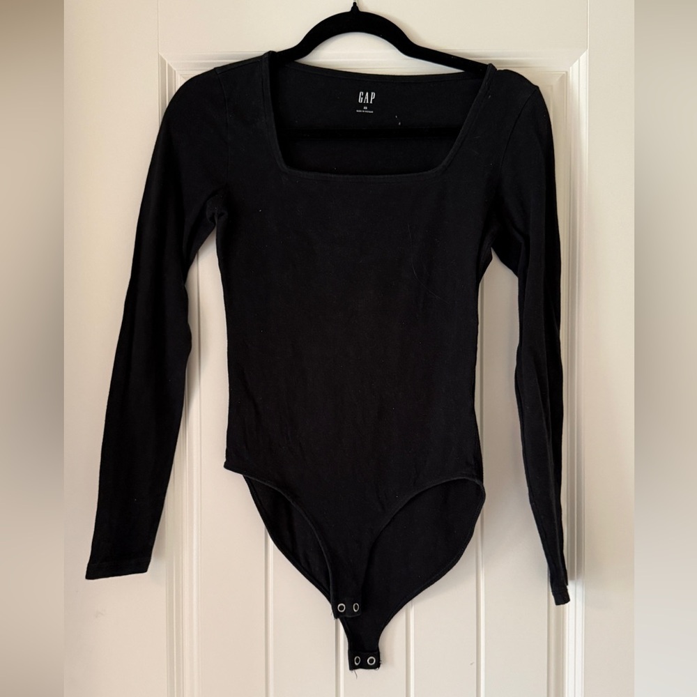 Long-Sleeve Square-Neck Bodysuit